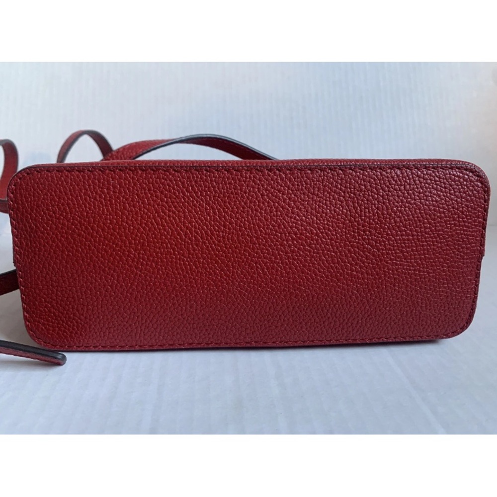 Michael Kors Sz Medium Scarlet Red Bag Adele Dome Crossbody NWT - Picture 8 of 11